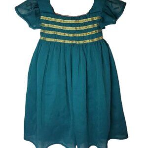 Edgehill Collection Forest Green Dress w/ Gold Glitter Accents, Size 18MO, NWT!!